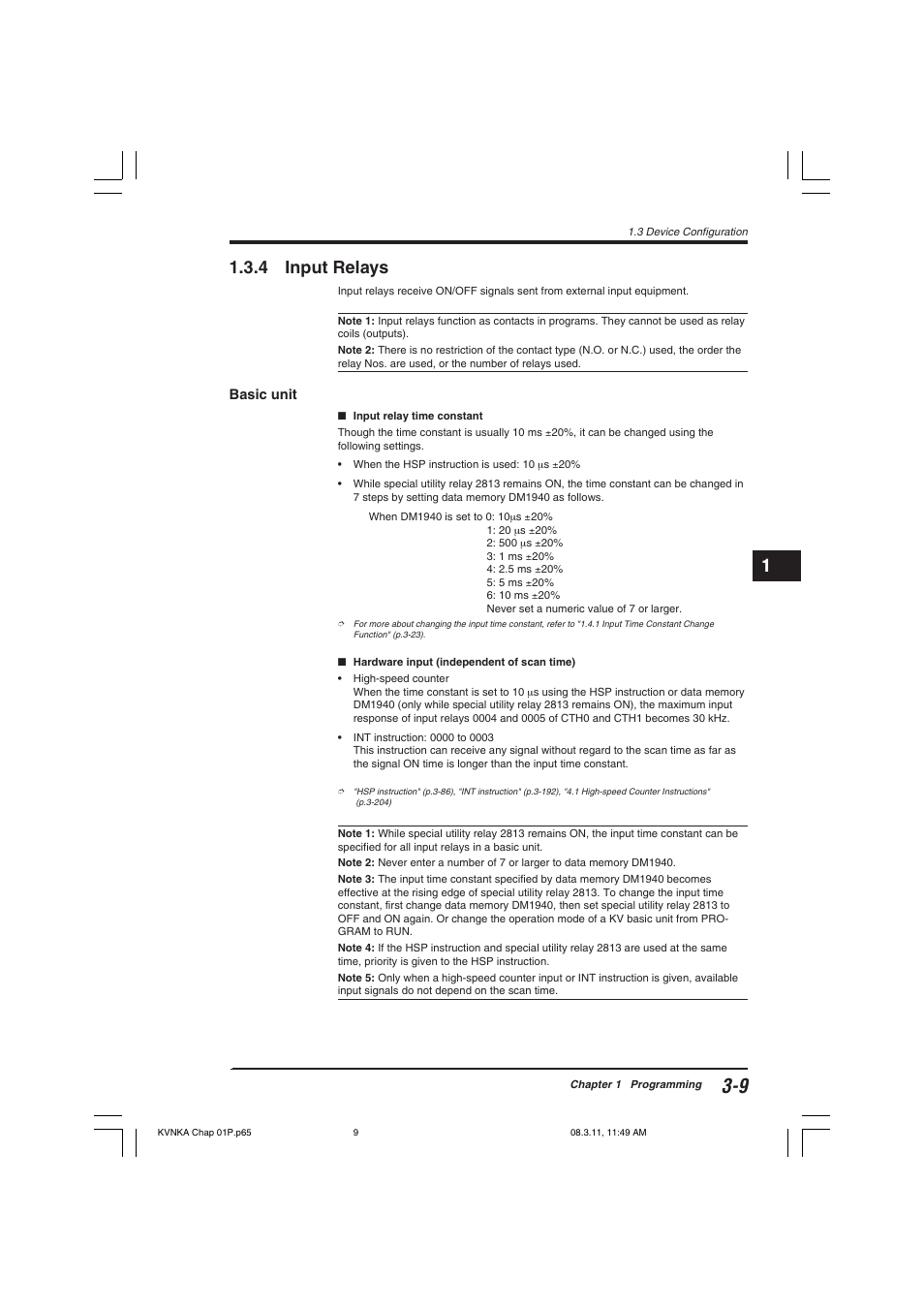 4 input relays, Basic unit | KEYENCE Visual KV Series User Manual | Page 33 / 392