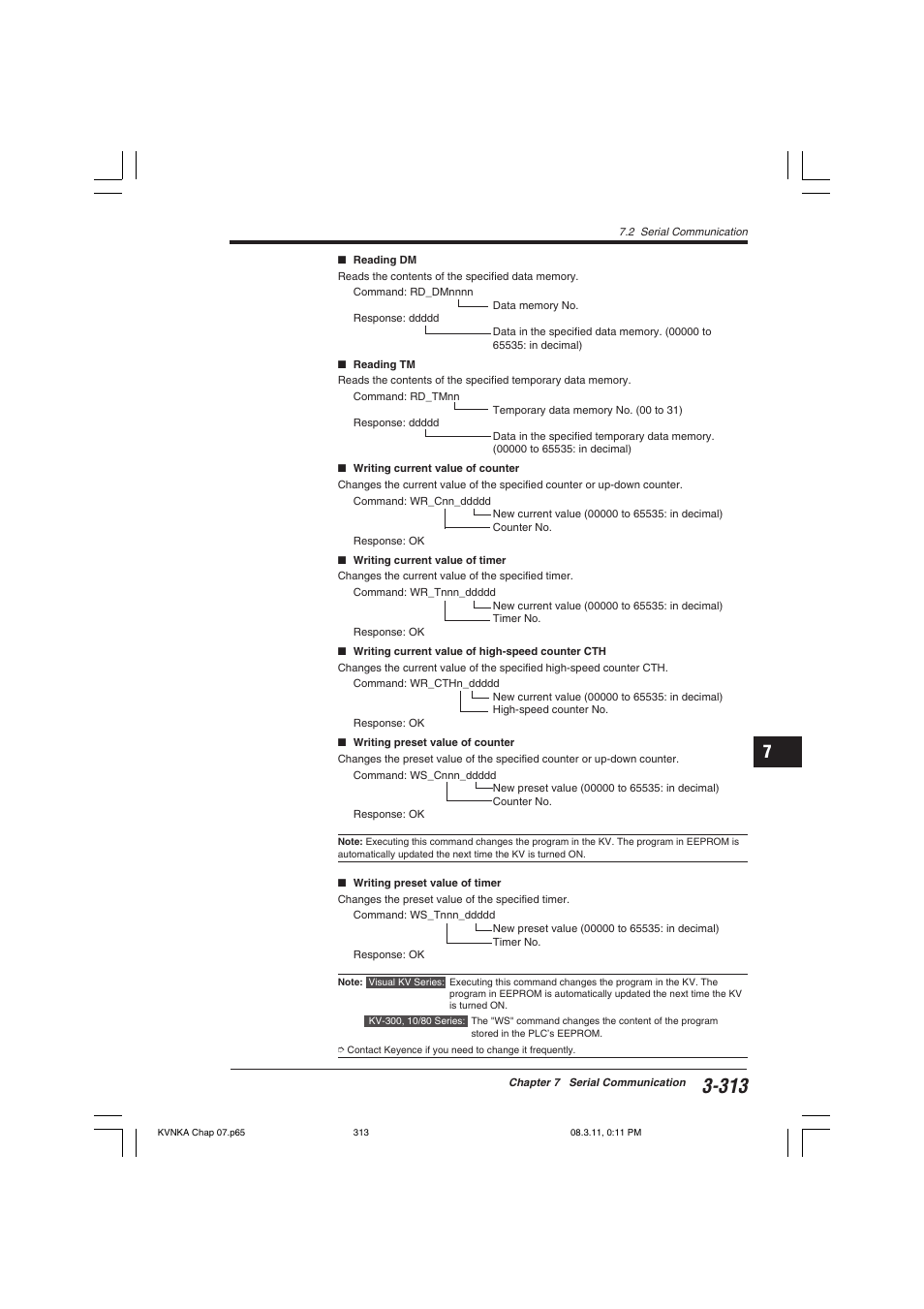 KEYENCE Visual KV Series User Manual | Page 337 / 392