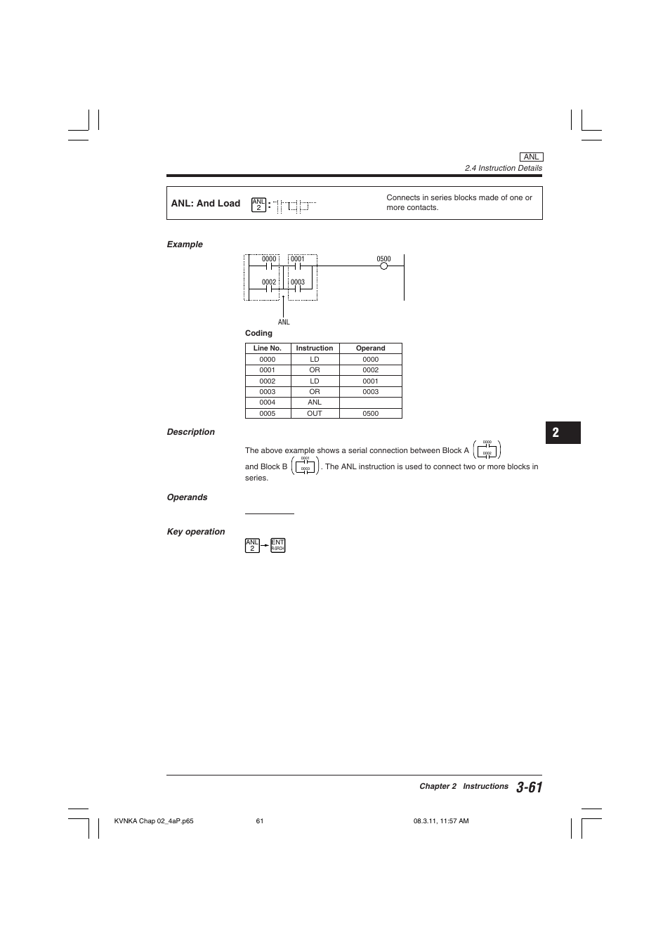 Anl: and load | KEYENCE Visual KV Series User Manual | Page 85 / 392