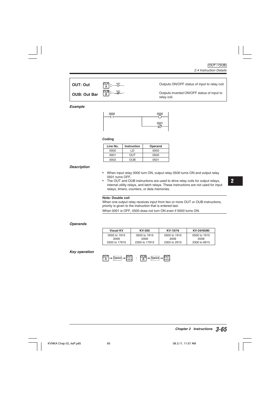 Out: out oub: out bar | KEYENCE Visual KV Series User Manual | Page 89 / 392