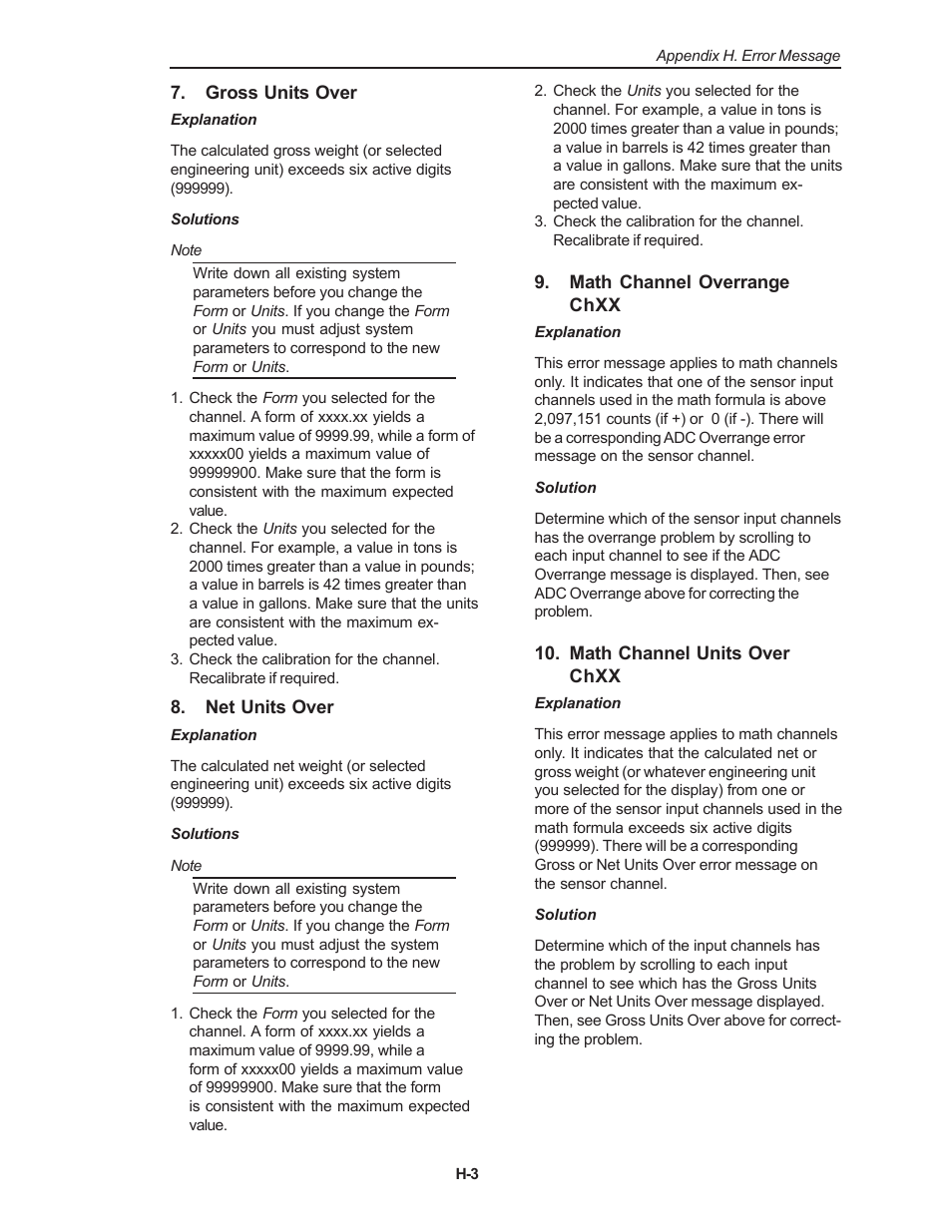 Kistler-Morse KM Weigh II User Manual | Page 119 / 120