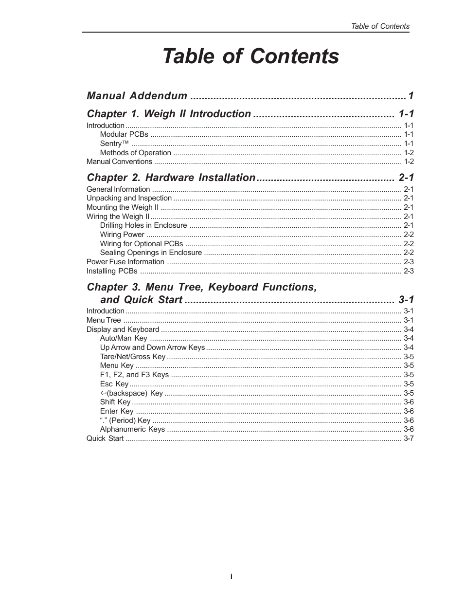 Kistler-Morse KM Weigh II User Manual | Page 3 / 120