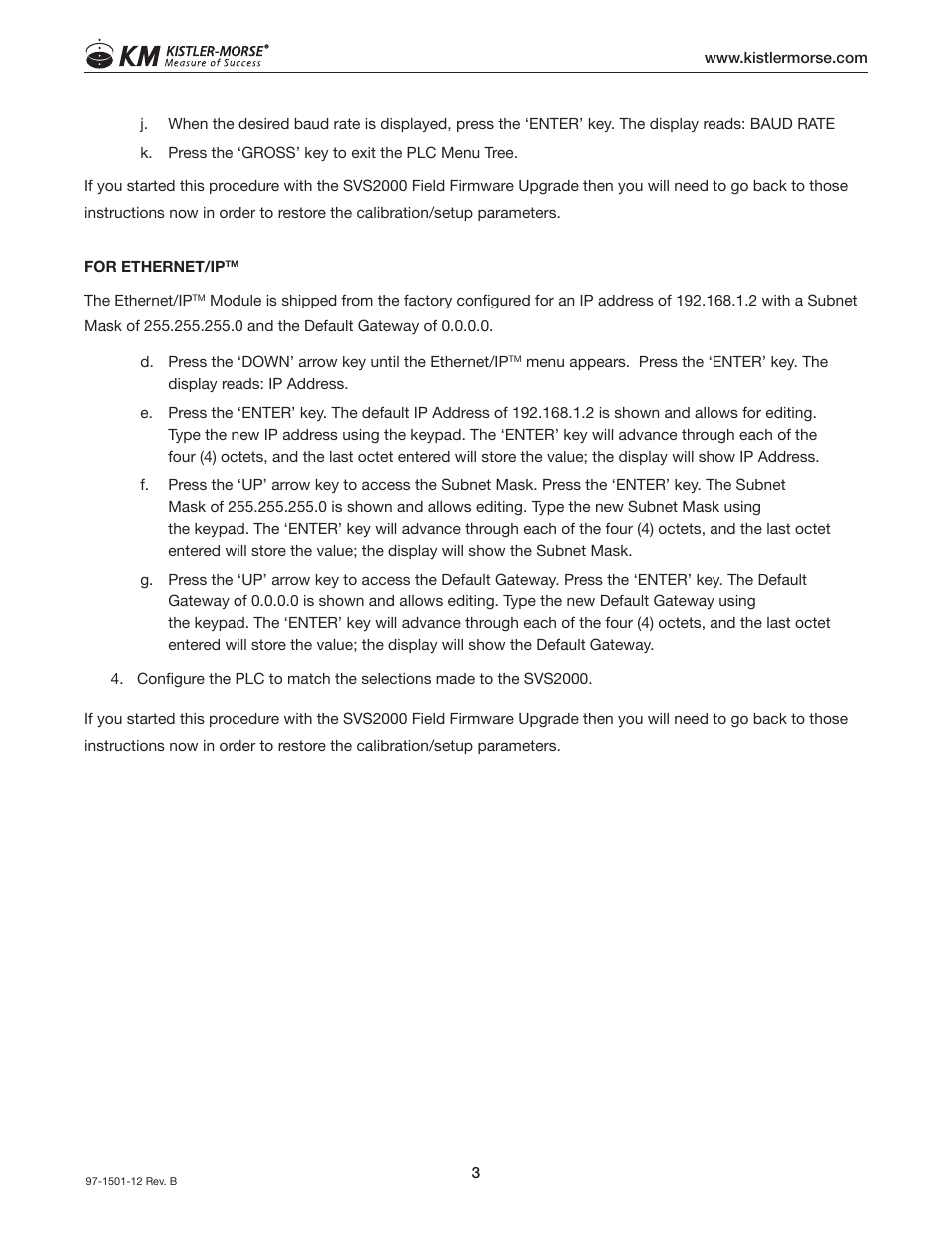 Kistler-Morse KM SVS2000 User Manual | Page 7 / 16