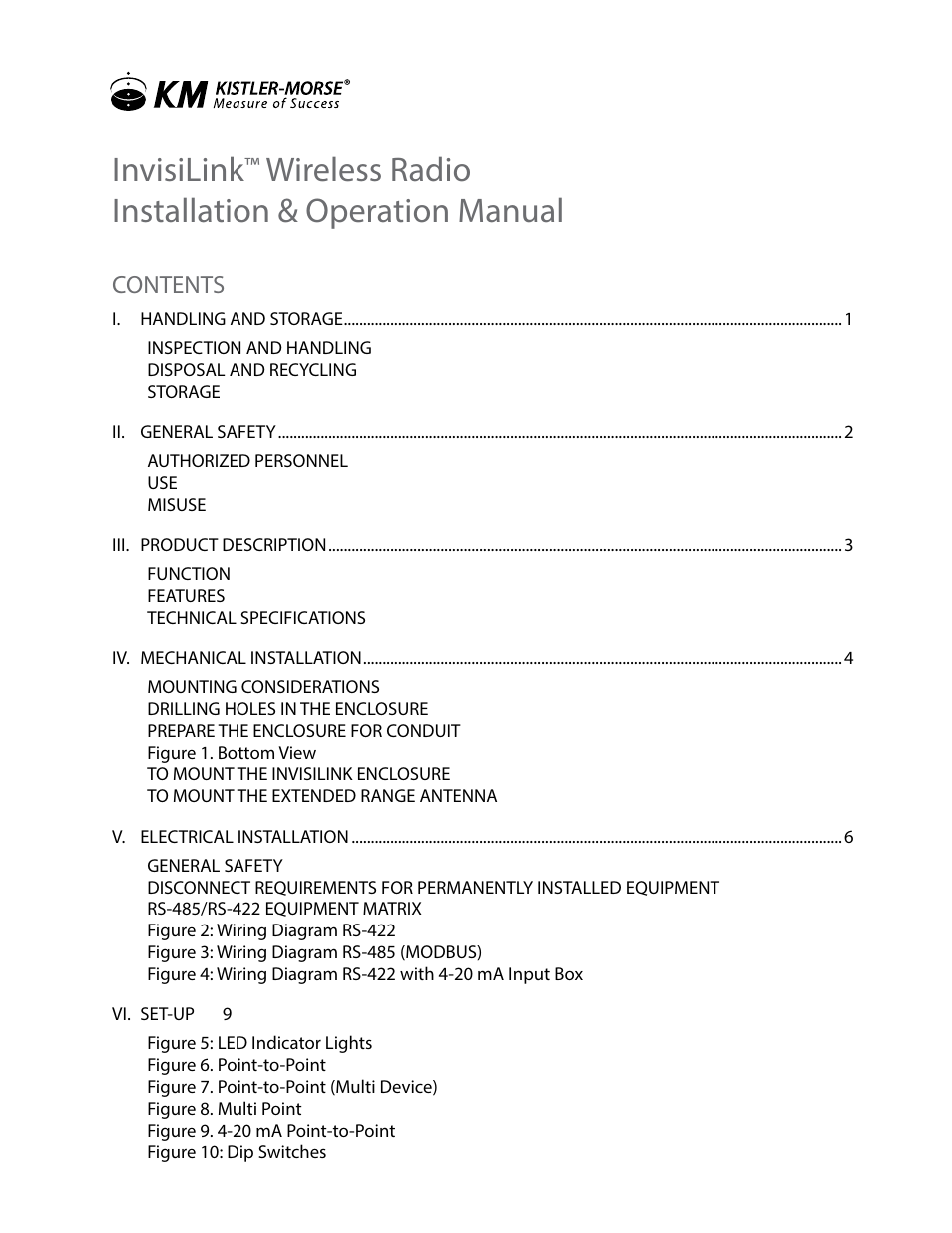 Kistler-Morse KM InvisiLink User Manual | Page 3 / 20