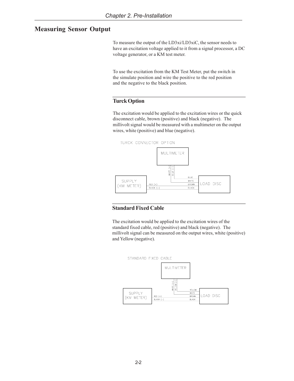 Measuring sensor output | Kistler-Morse KM LD3xi Load Cell User Manual | Page 12 / 57