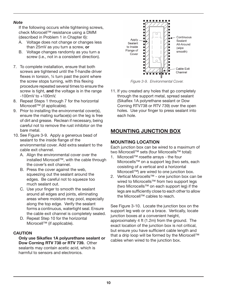 Mounting junction box | Kistler-Morse KM Microcell Bolt-On User Manual | Page 14 / 44