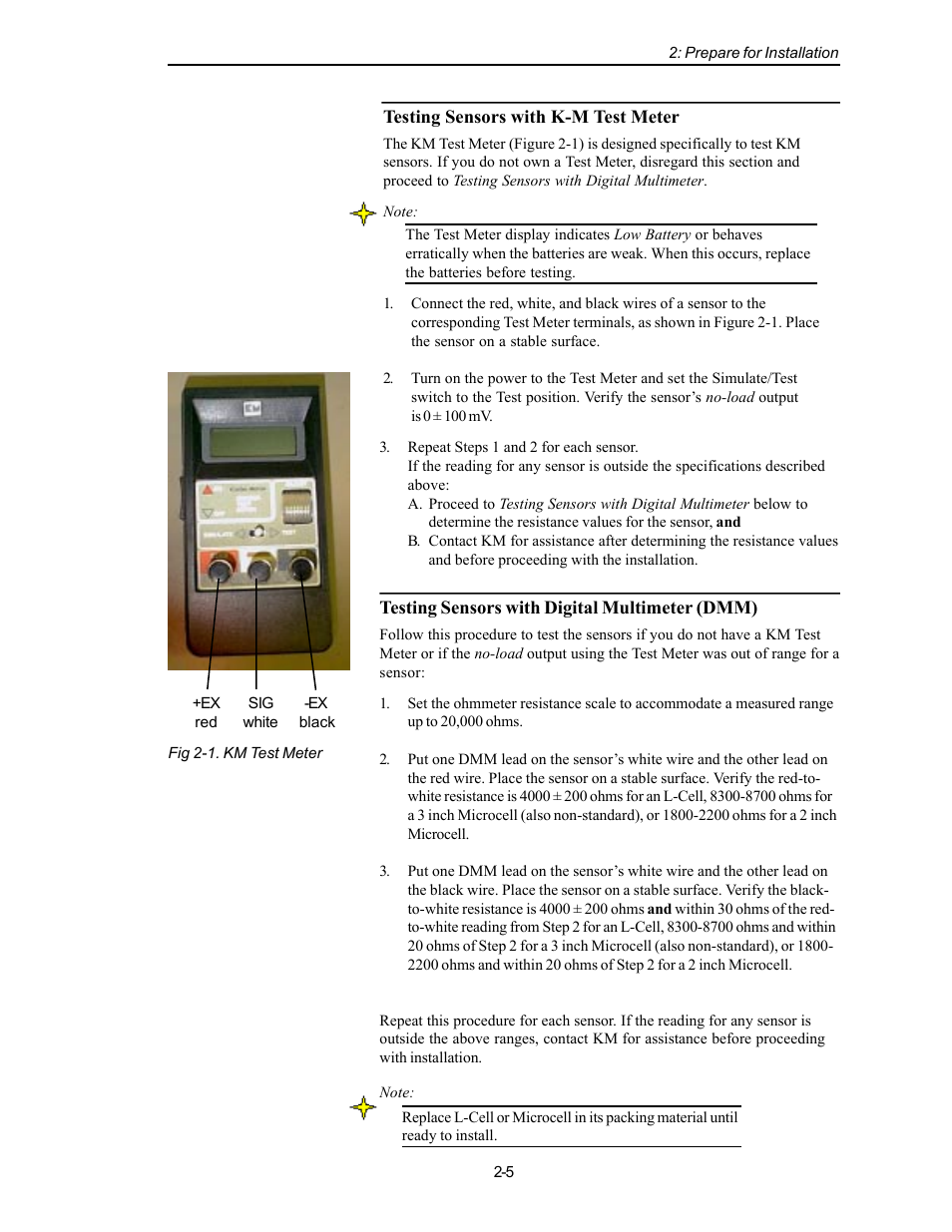 Kistler-Morse KM L-Cell Bolt-On User Manual | Page 14 / 98