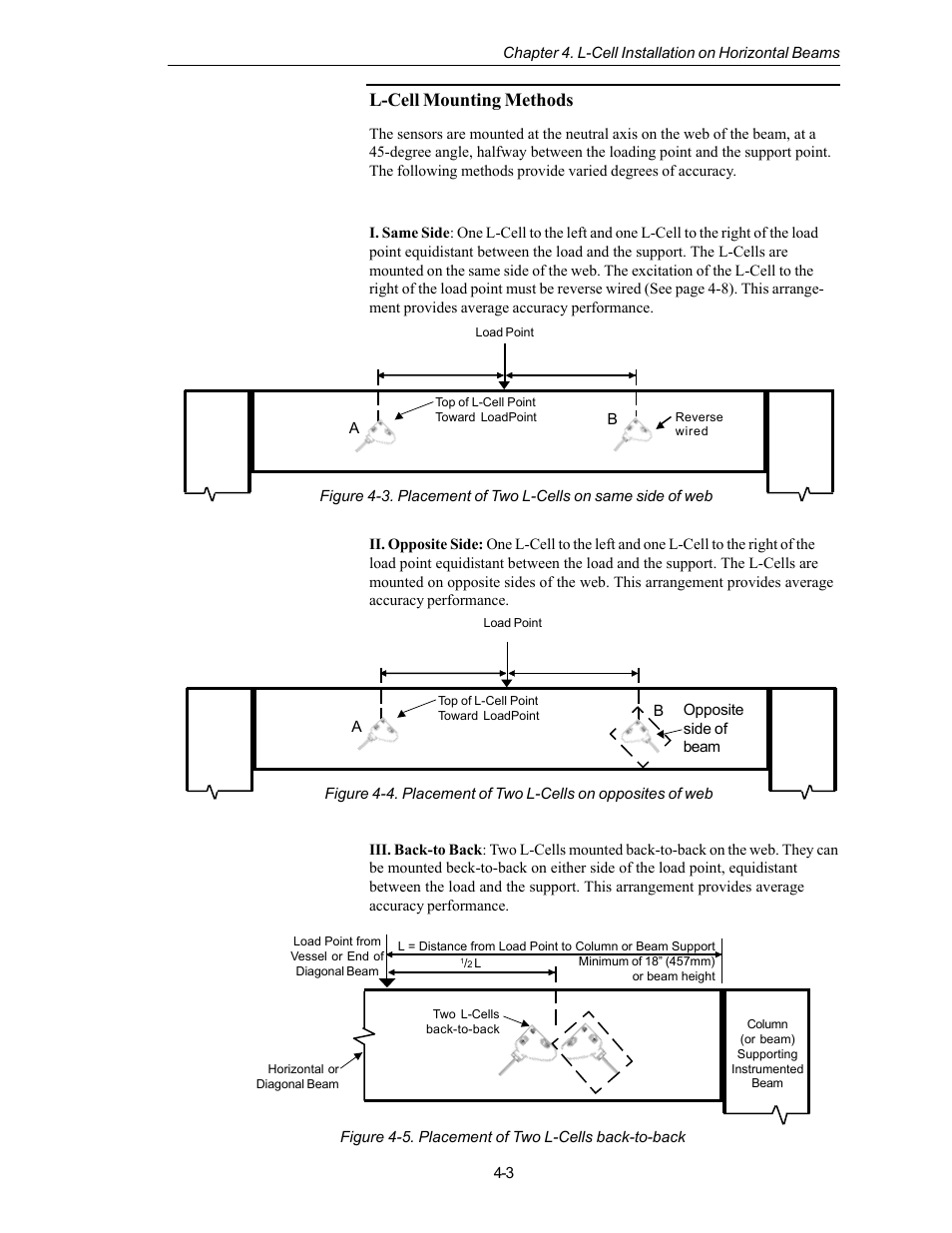 L-cell mounting methods | Kistler-Morse KM L-Cell Bolt-On User Manual | Page 28 / 98