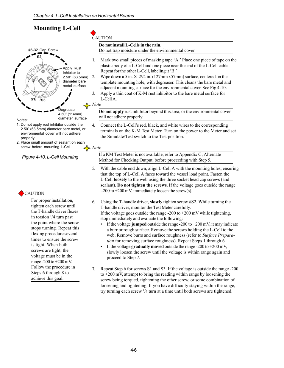 Mounting l-cell | Kistler-Morse KM L-Cell Bolt-On User Manual | Page 31 / 98