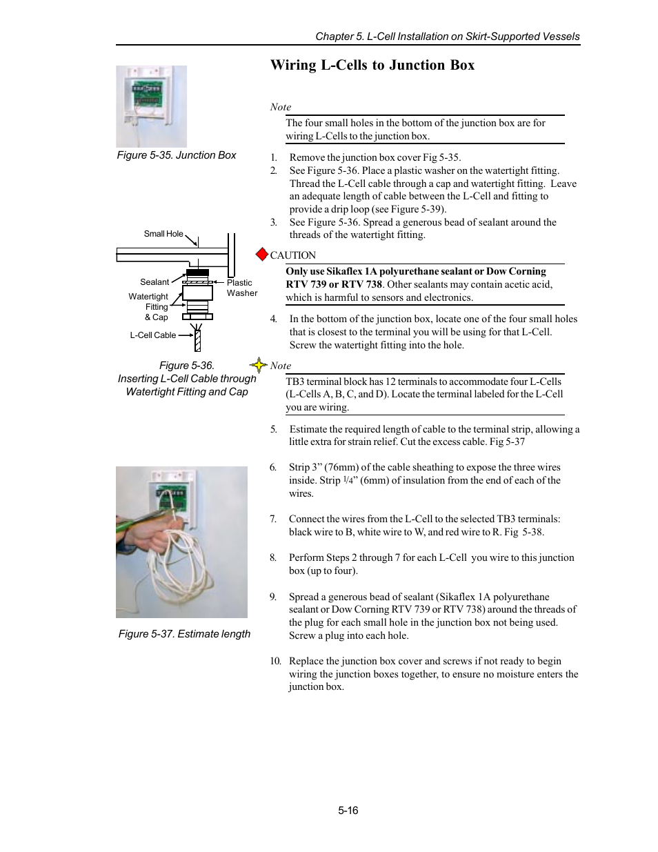 Wiring l-cells to junction box | Kistler-Morse KM L-Cell Bolt-On User Manual | Page 53 / 98