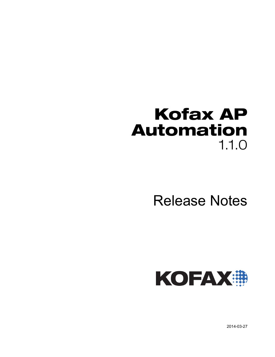 Kofax AP Automation User Manual | 18 pages