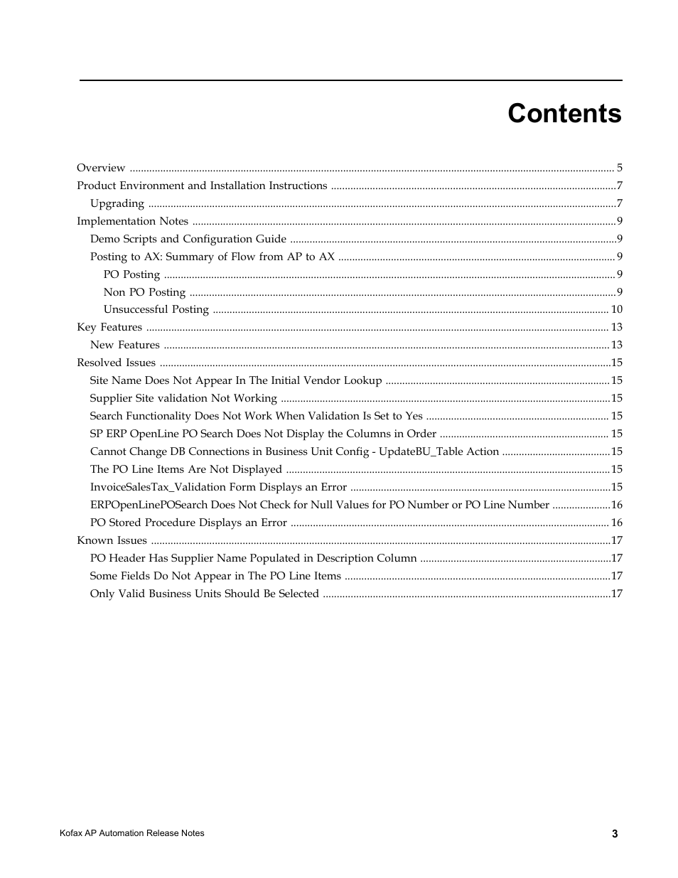 Kofax AP Automation User Manual | Page 3 / 18