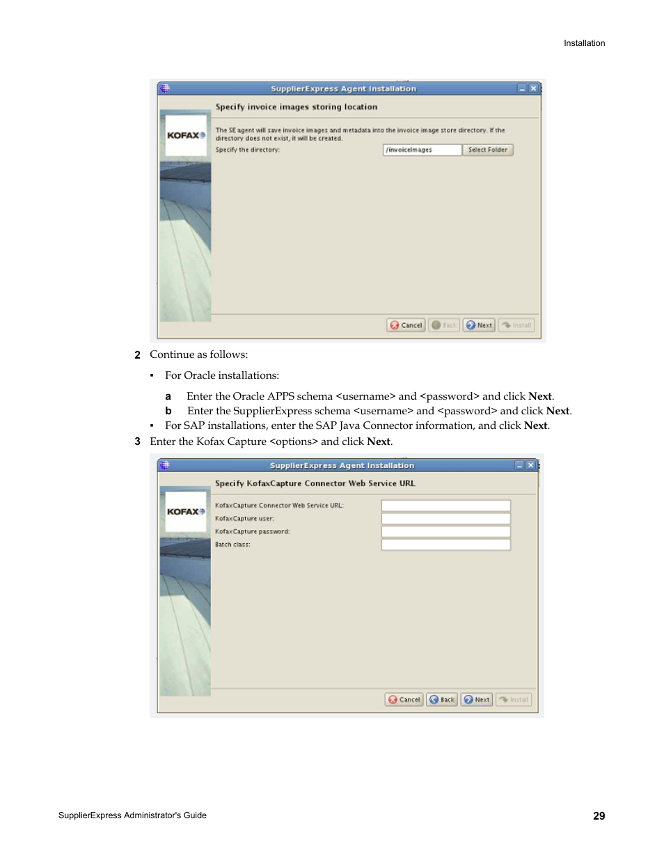 Kofax SupplierExpress User Manual | Page 29 / 80