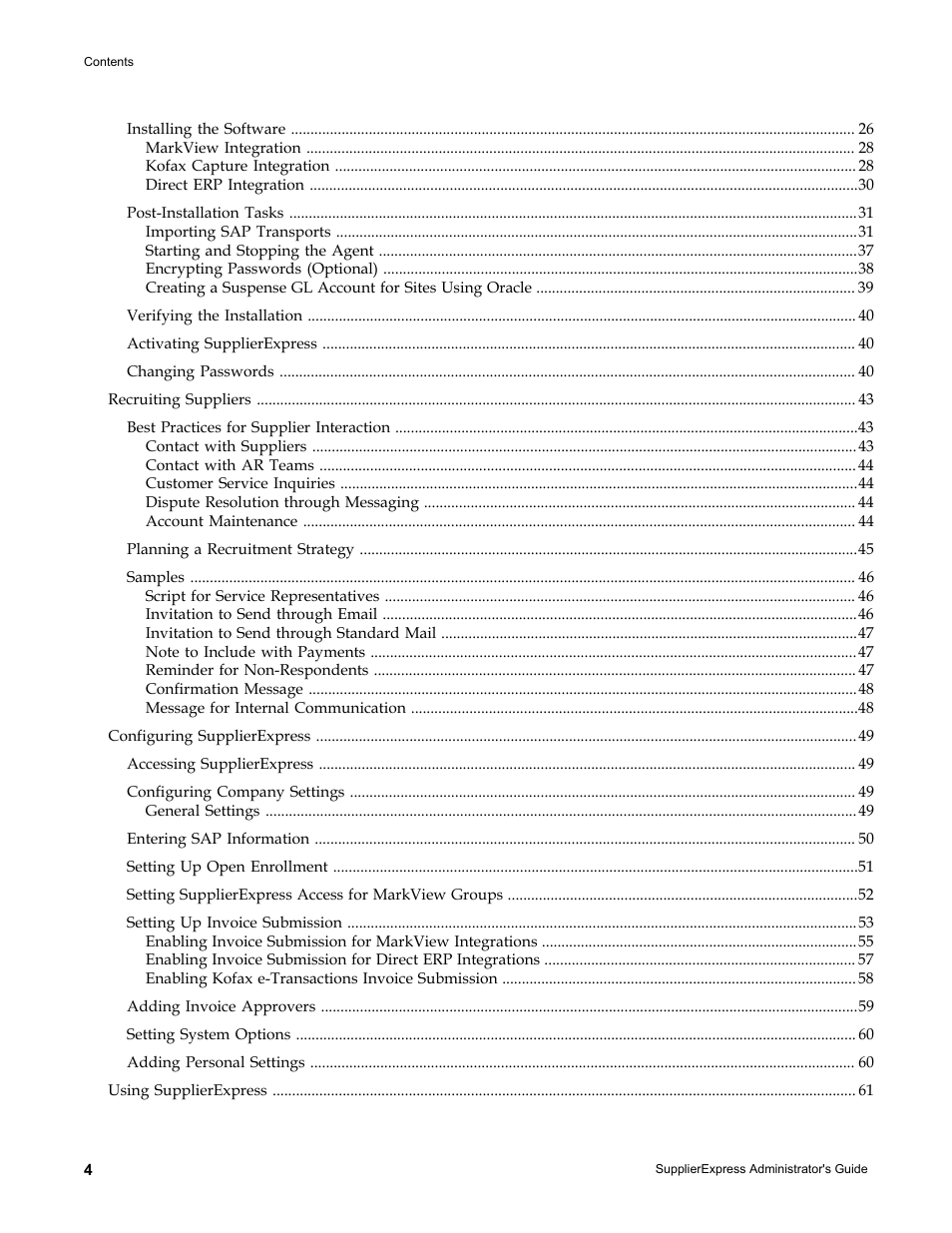Kofax SupplierExpress User Manual | Page 4 / 80