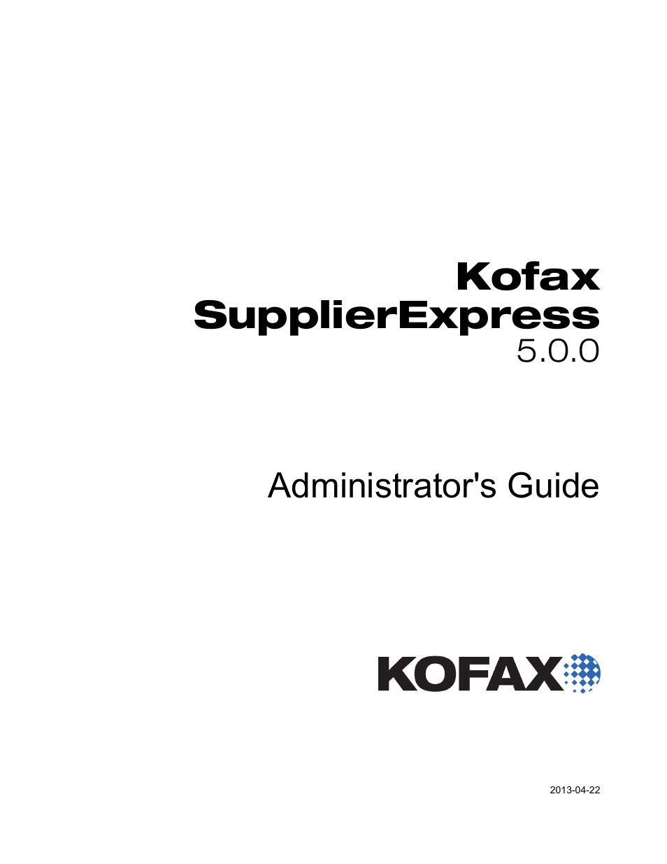 Kofax SupplierExpress User Manual | 94 pages