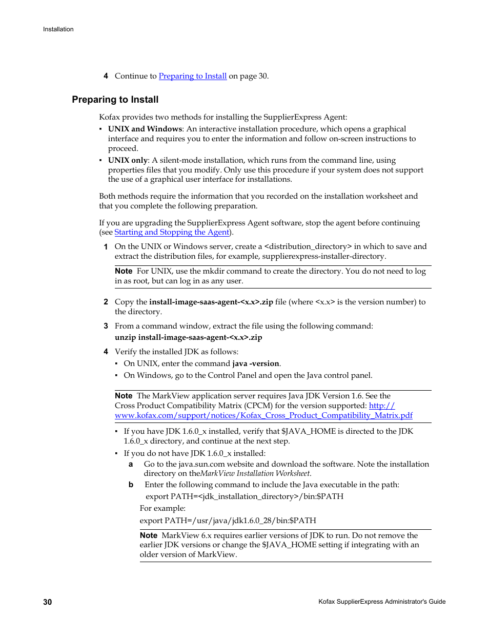 Preparing to install | Kofax SupplierExpress User Manual | Page 30 / 94