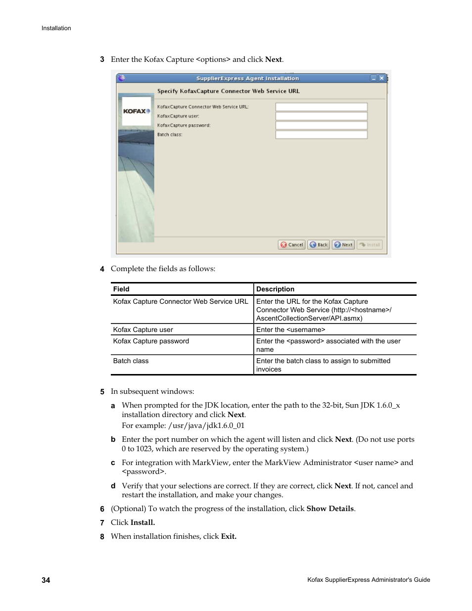 Kofax SupplierExpress User Manual | Page 34 / 94