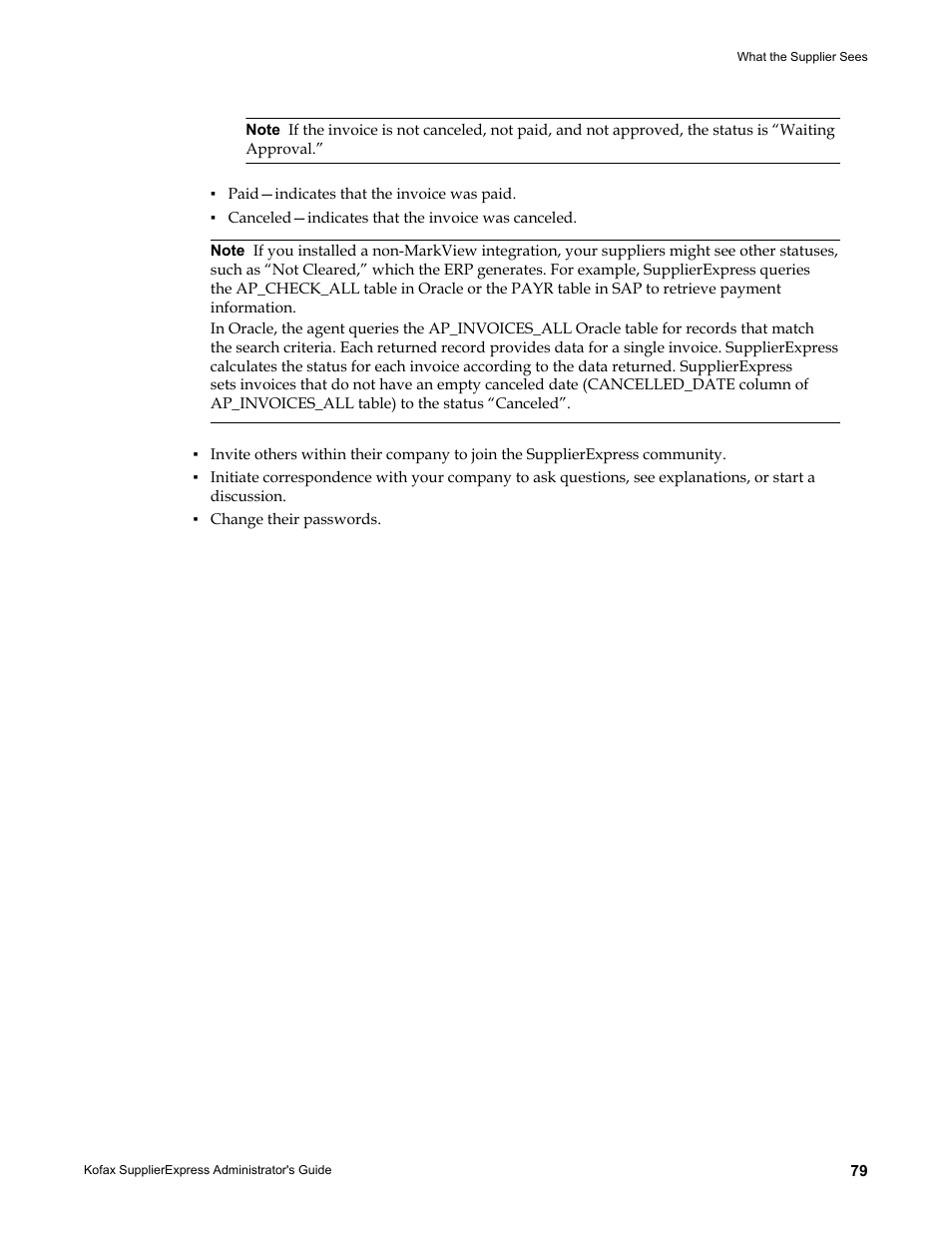 Kofax SupplierExpress User Manual | Page 79 / 94