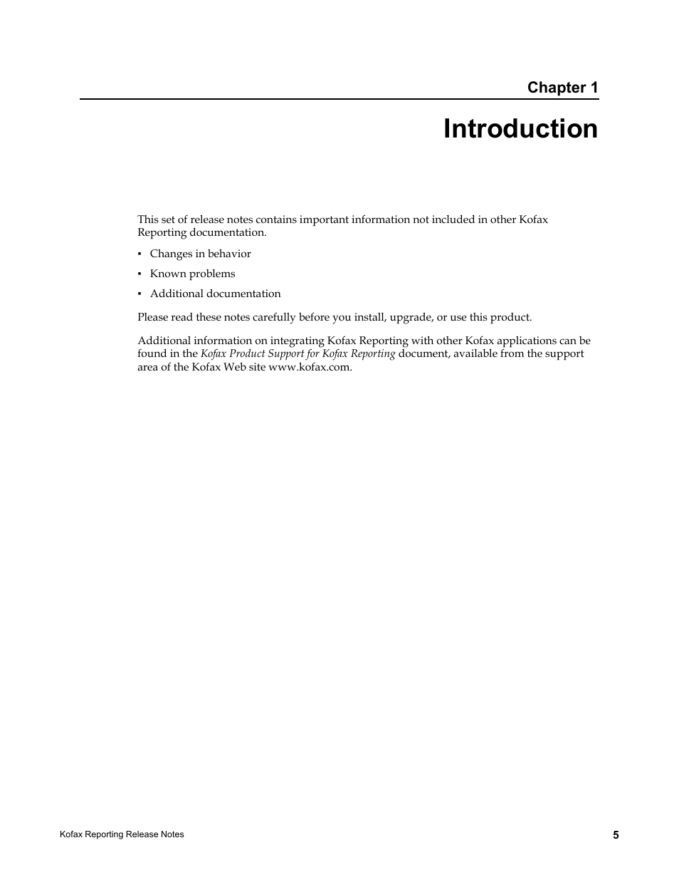 Introduction, Chapter 1 | Kofax Capture User Manual | Page 5 / 12