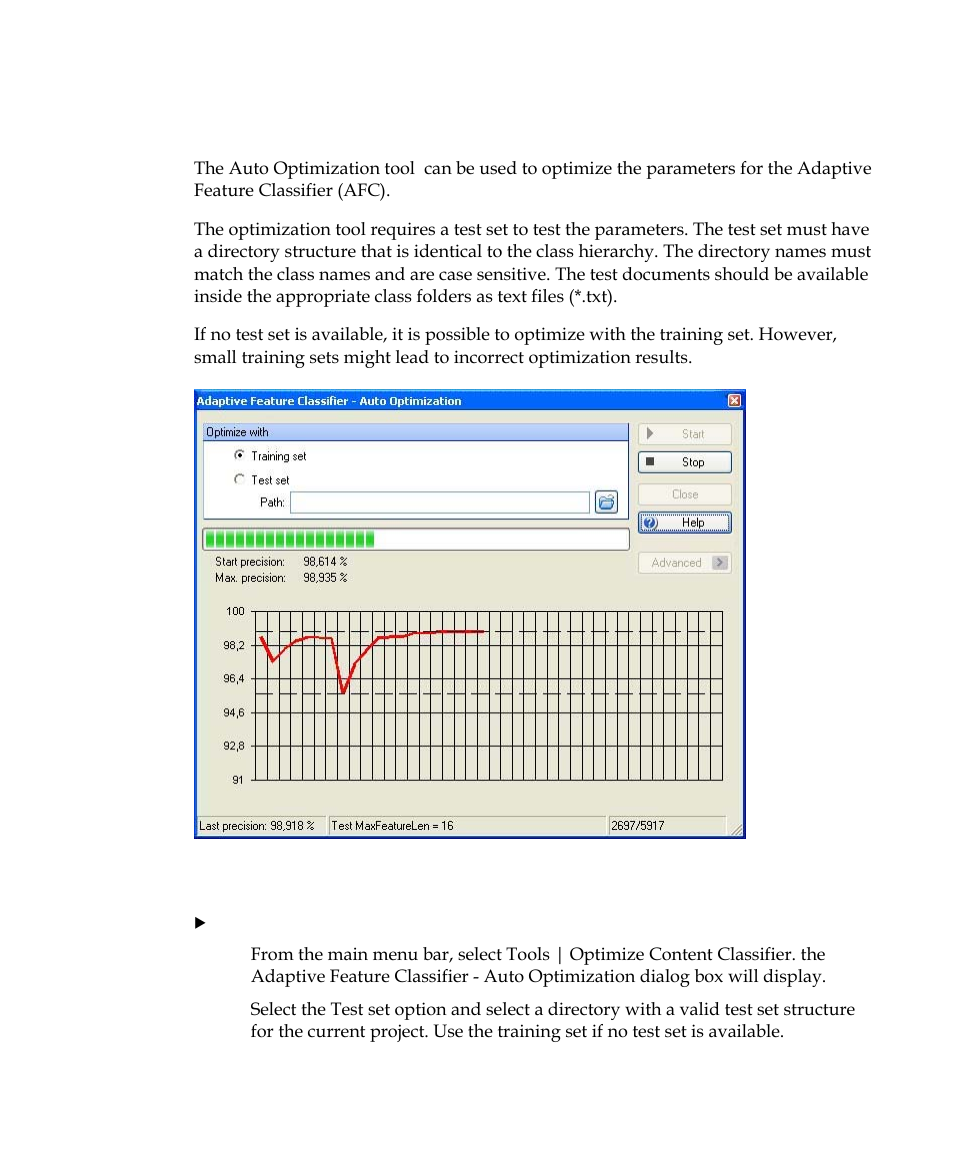 Auto optimization | Kofax Getting Started with Ascent Xtrata Pro User Manual | Page 110 / 623