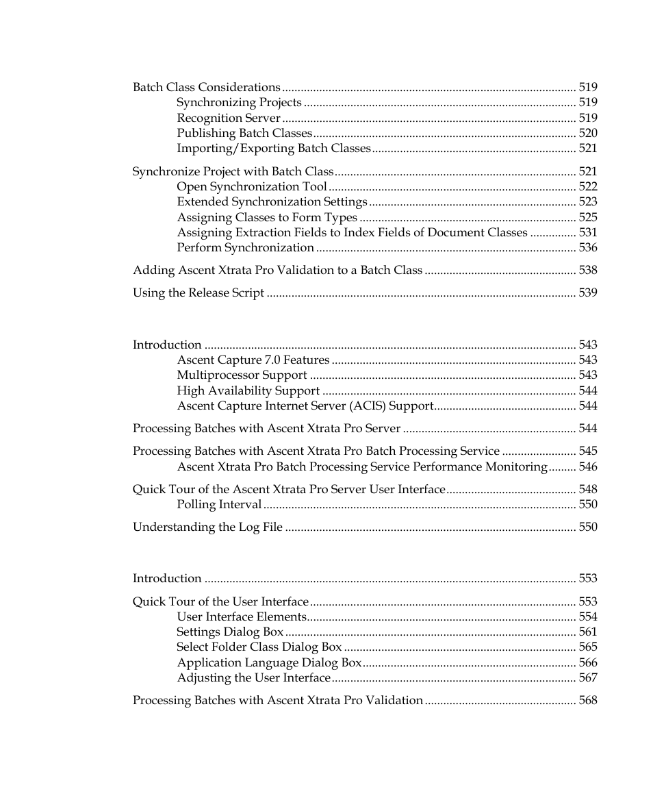 Kofax Getting Started with Ascent Xtrata Pro User Manual | Page 13 / 623