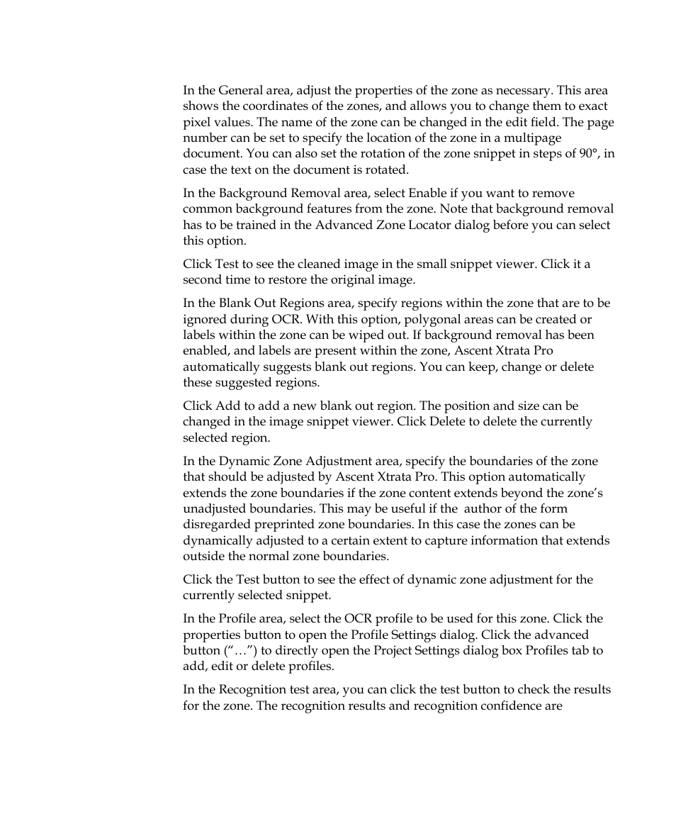 Kofax Getting Started with Ascent Xtrata Pro User Manual | Page 164 / 623