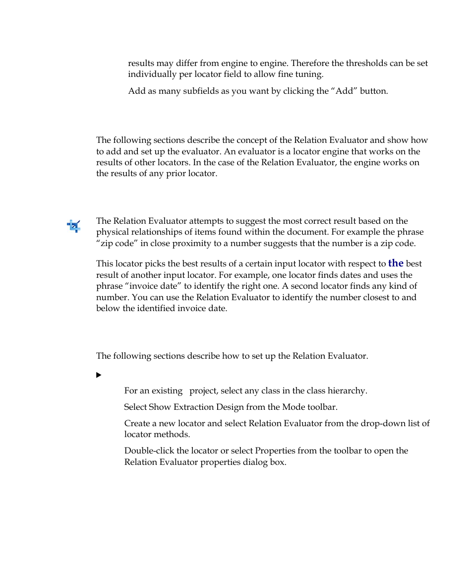 Relation evaluator, Concept, Properties | Kofax Getting Started with Ascent Xtrata Pro User Manual | Page 204 / 623