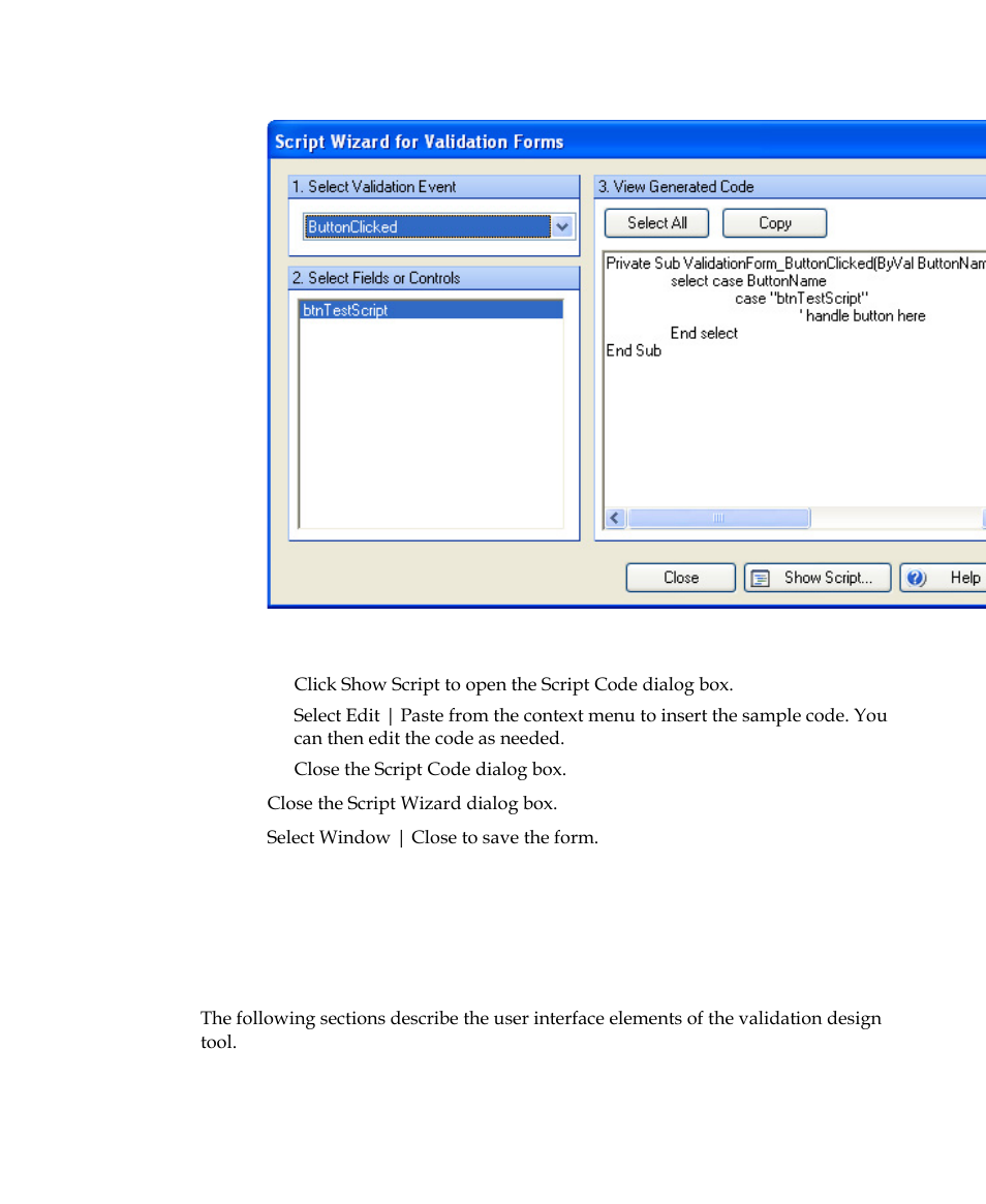Validation design user interface | Kofax Getting Started with Ascent Xtrata Pro User Manual | Page 252 / 623