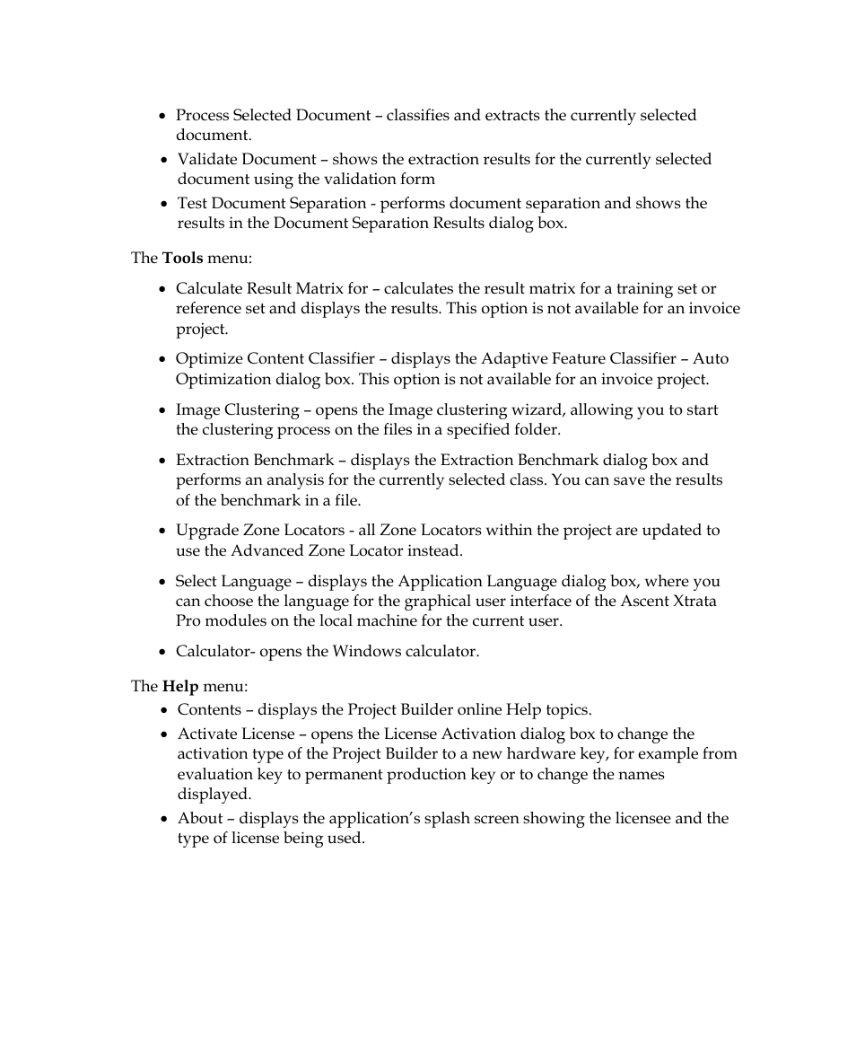 Kofax Getting Started with Ascent Xtrata Pro User Manual | Page 275 / 623