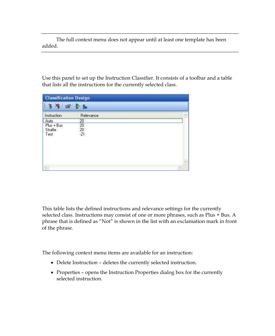 Classification design panel | Kofax Getting Started with Ascent Xtrata Pro User Manual | Page 285 / 623