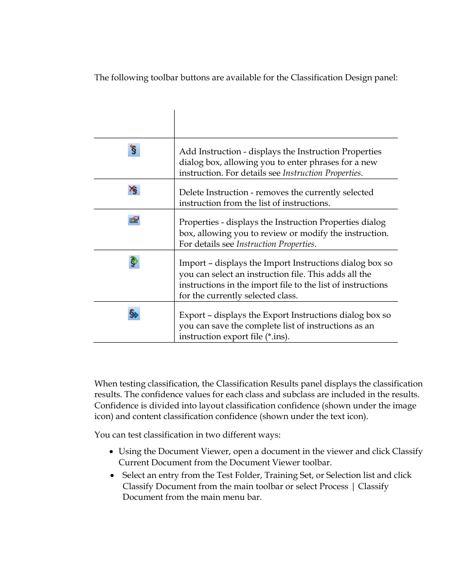 Classification result panel | Kofax Getting Started with Ascent Xtrata Pro User Manual | Page 286 / 623