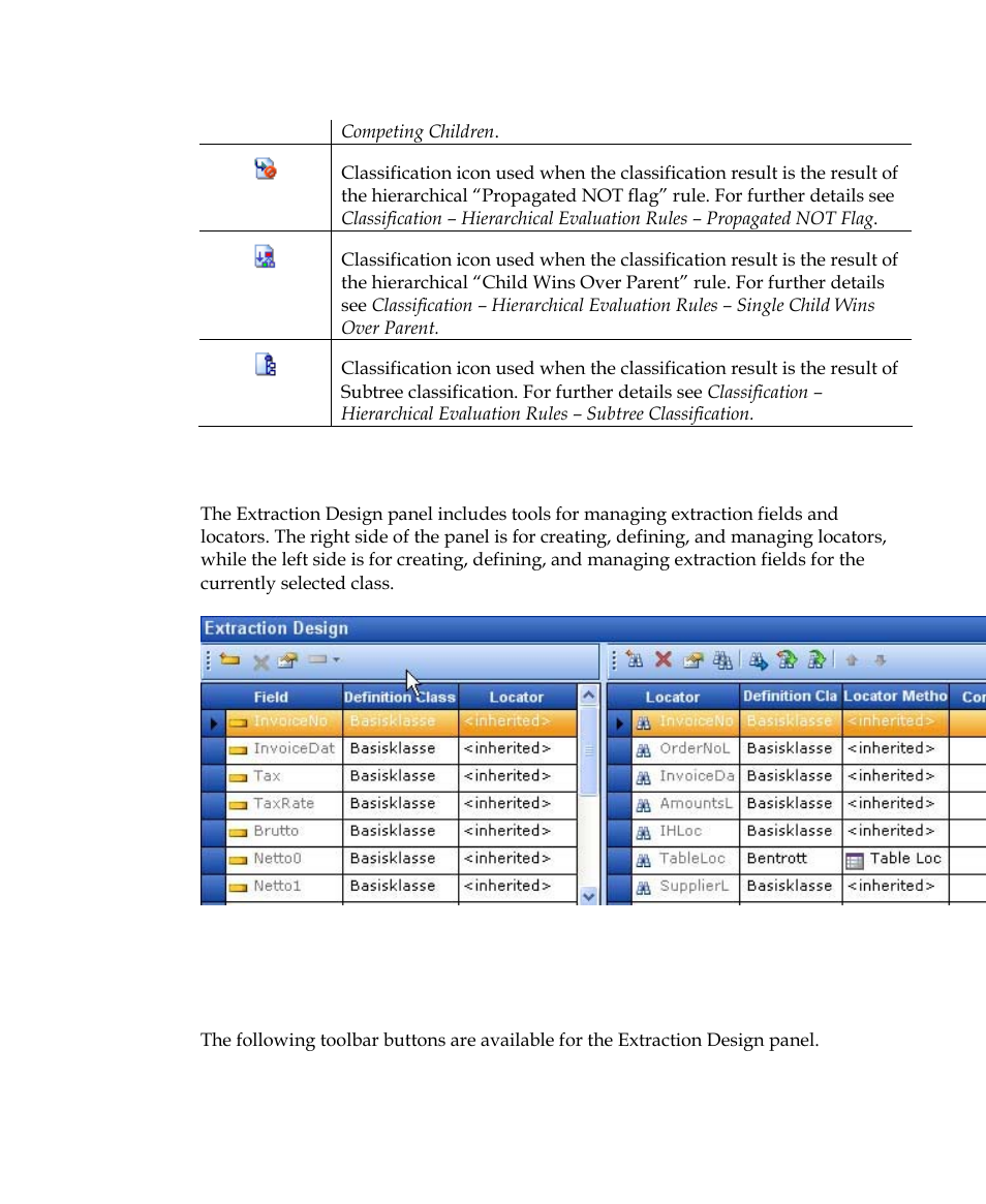 Extraction design panel | Kofax Getting Started with Ascent Xtrata Pro User Manual | Page 288 / 623