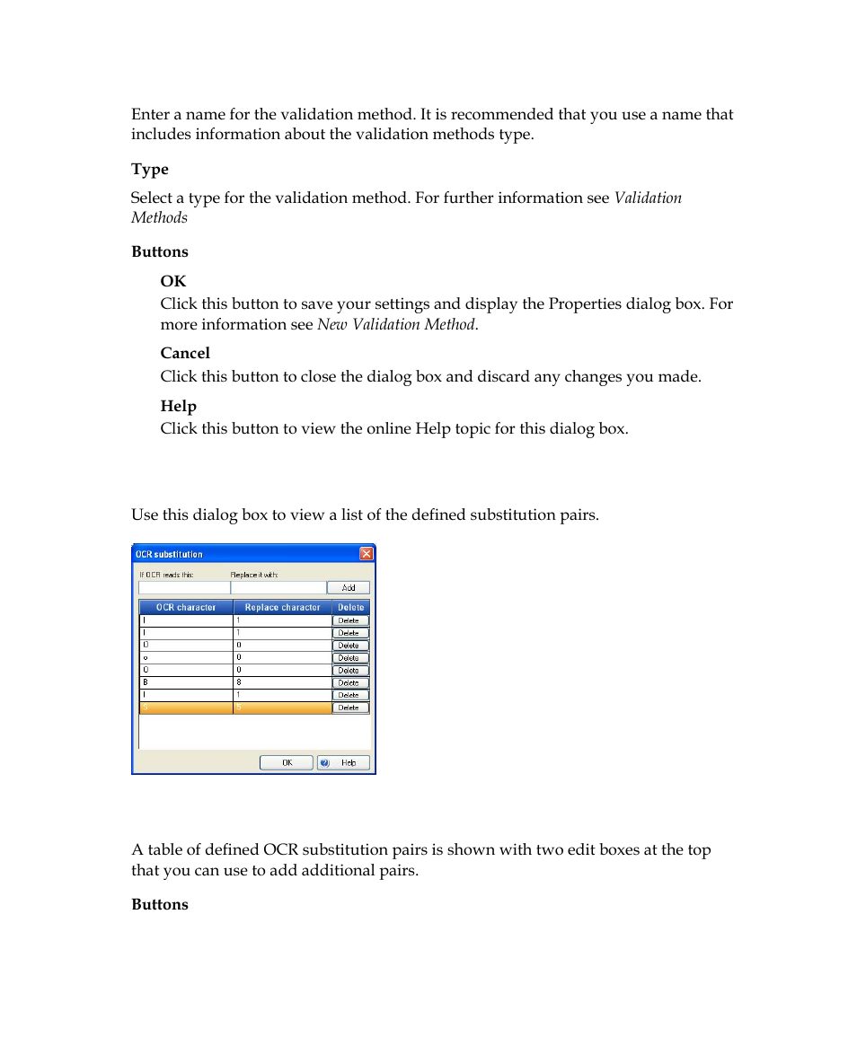 Ocr substitution dialog box | Kofax Getting Started with Ascent Xtrata Pro User Manual | Page 351 / 623