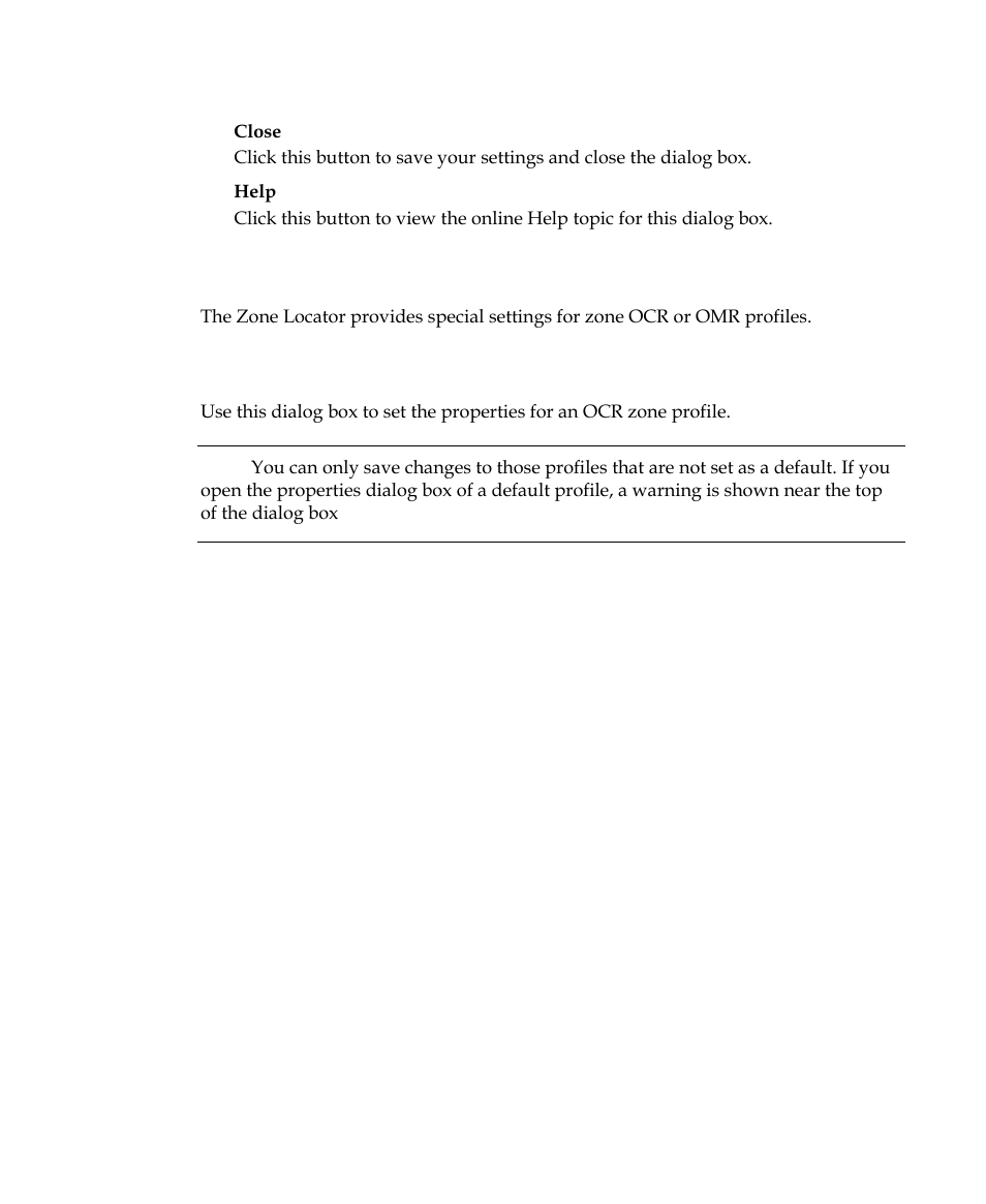 Zone locator zone profile settings dialog boxes | Kofax Getting Started with Ascent Xtrata Pro User Manual | Page 412 / 623
