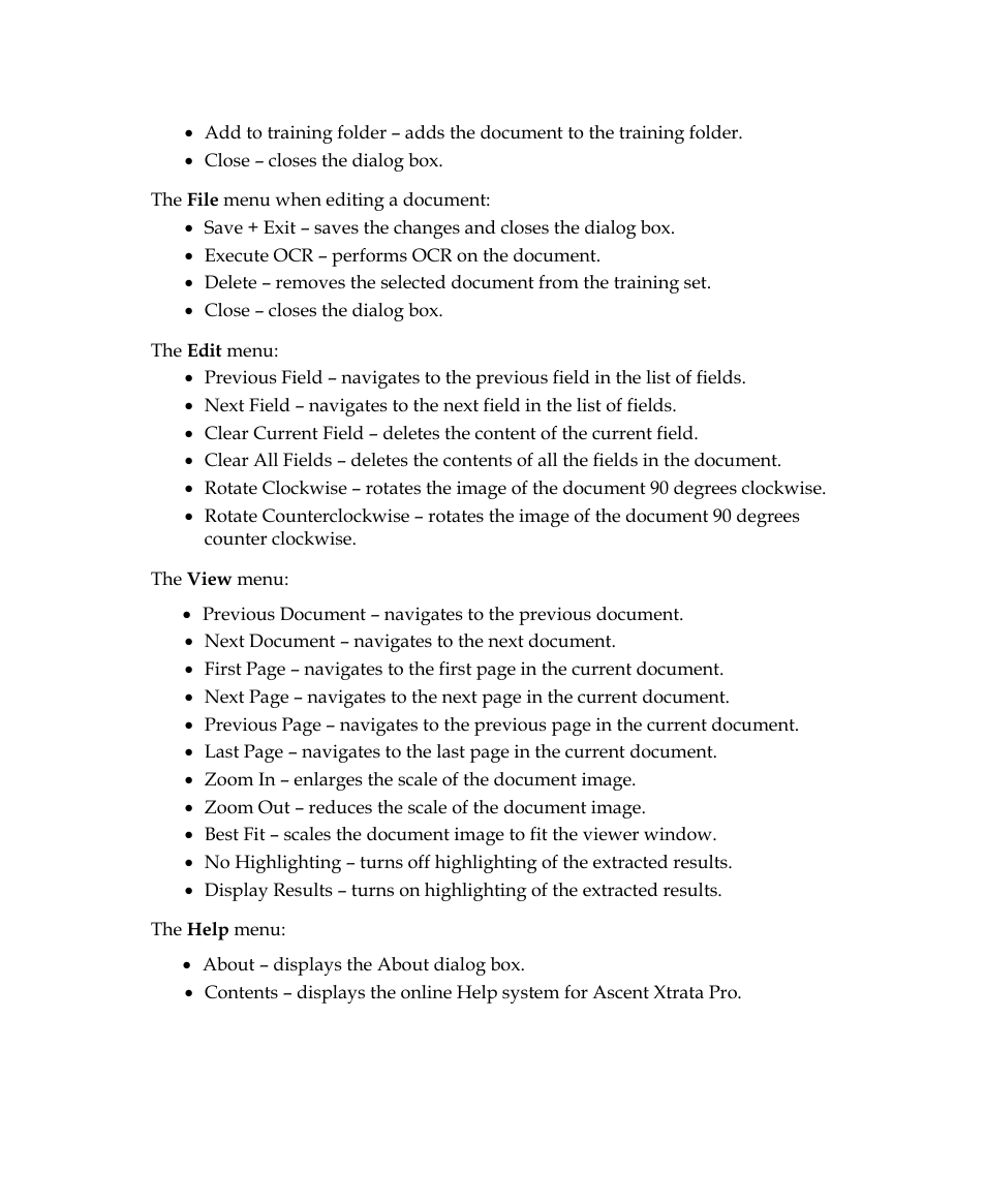 Kofax Getting Started with Ascent Xtrata Pro User Manual | Page 423 / 623