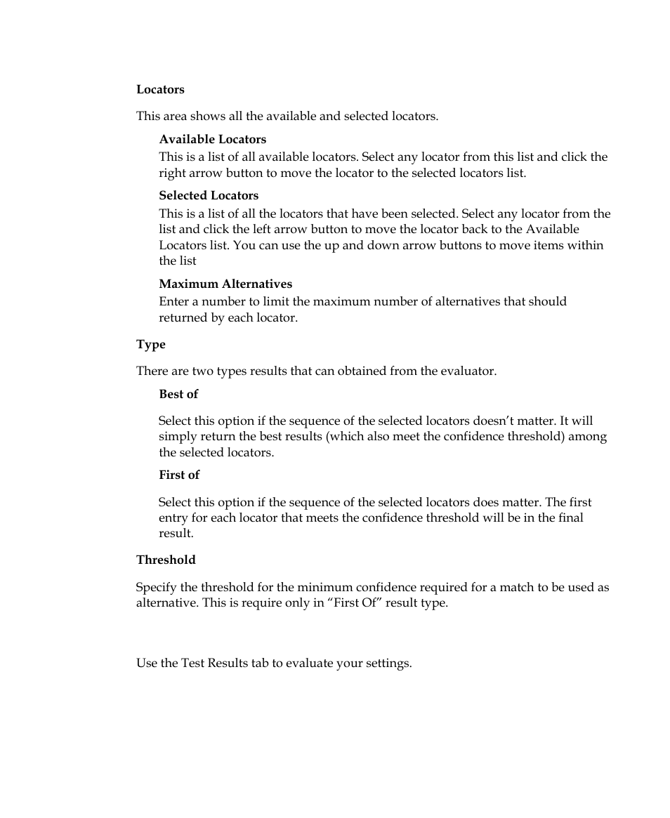 Standard evaluator dialog box – test tab | Kofax Getting Started with Ascent Xtrata Pro User Manual | Page 504 / 623