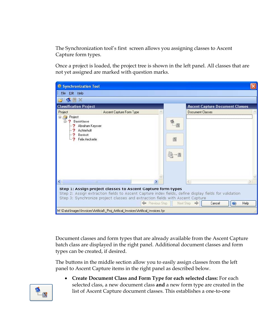 Assigning classes to form types | Kofax Getting Started with Ascent Xtrata Pro User Manual | Page 544 / 623