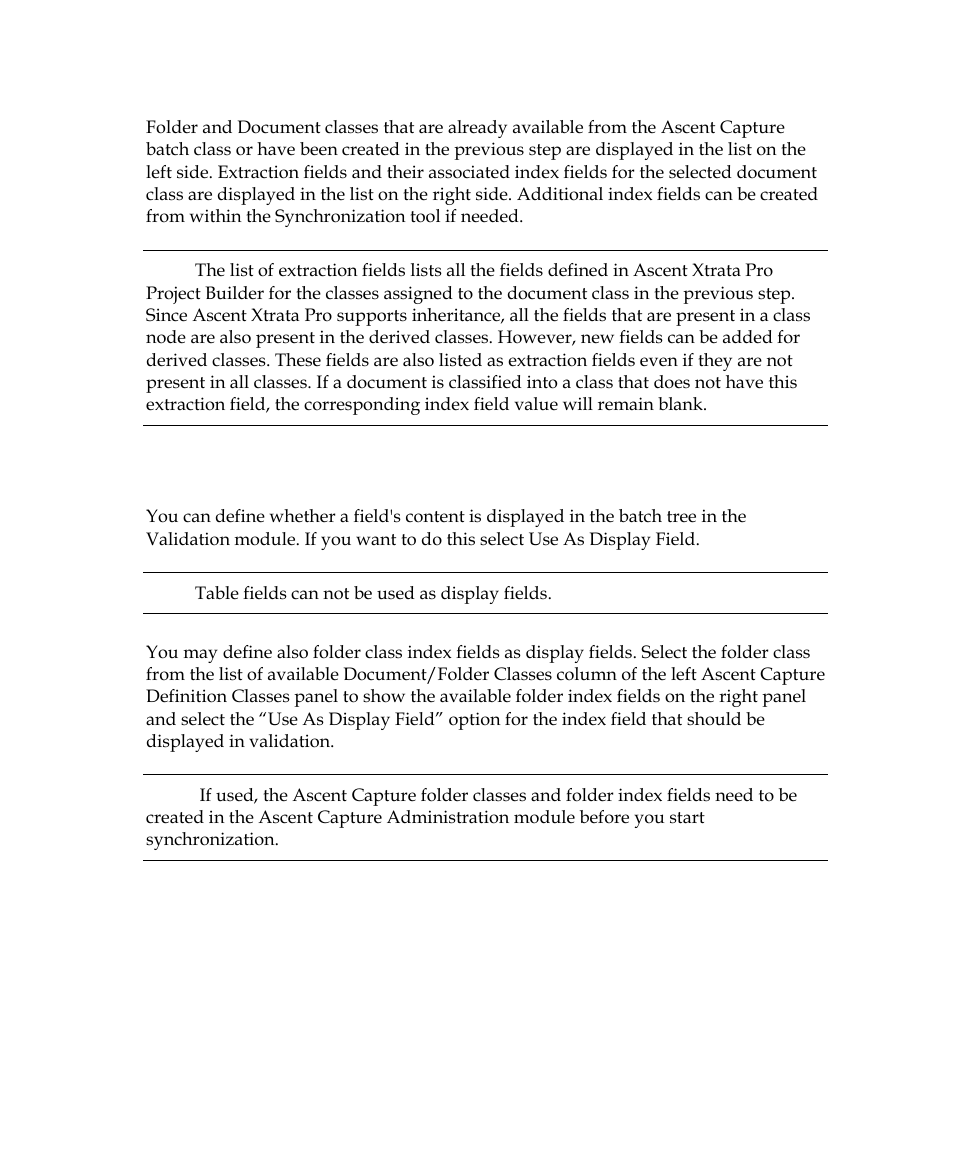 Use as display field | Kofax Getting Started with Ascent Xtrata Pro User Manual | Page 551 / 623