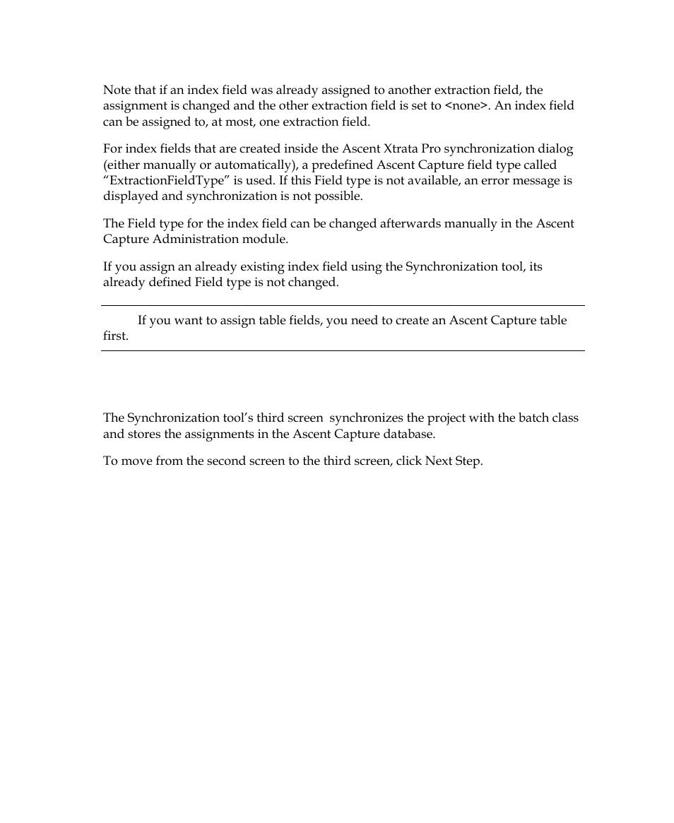 Perform synchronization | Kofax Getting Started with Ascent Xtrata Pro User Manual | Page 555 / 623