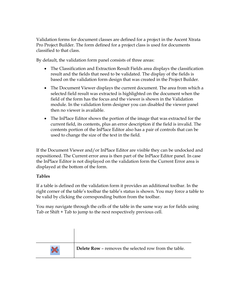 Validation form panel | Kofax Getting Started with Ascent Xtrata Pro User Manual | Page 579 / 623