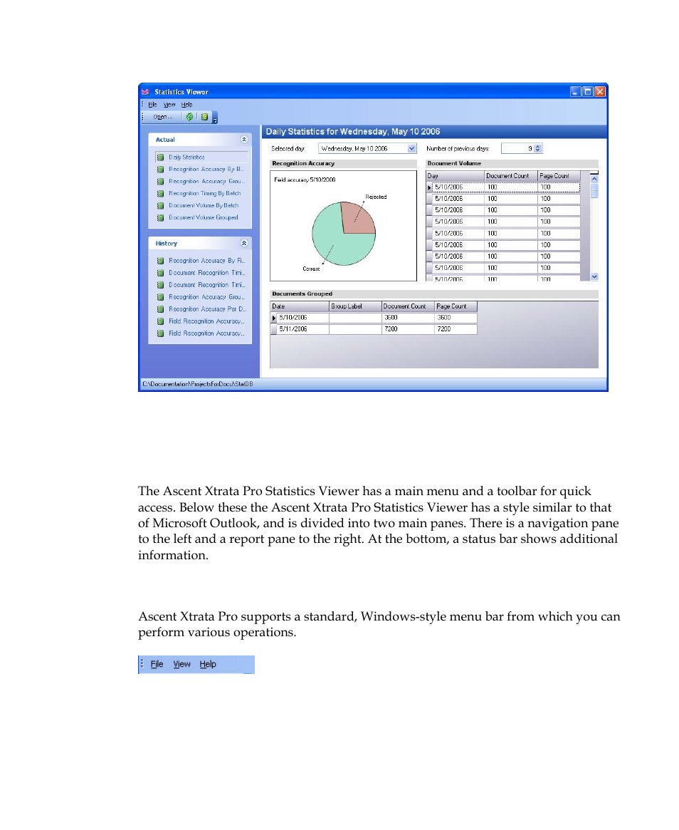Elements, Menu bar | Kofax Getting Started with Ascent Xtrata Pro User Manual | Page 606 / 623