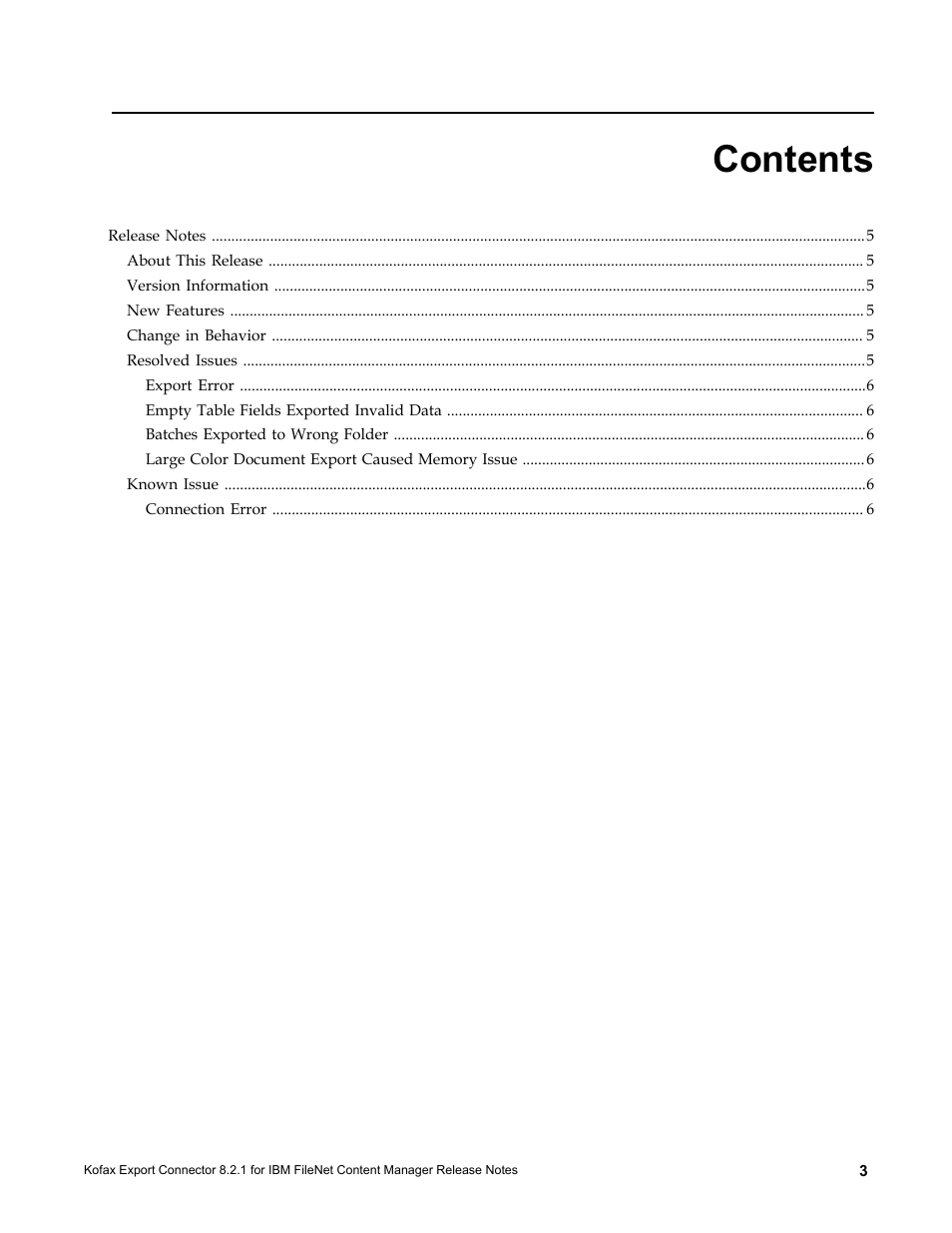 Kofax Export Connector 8.2.1 User Manual | Page 3 / 6