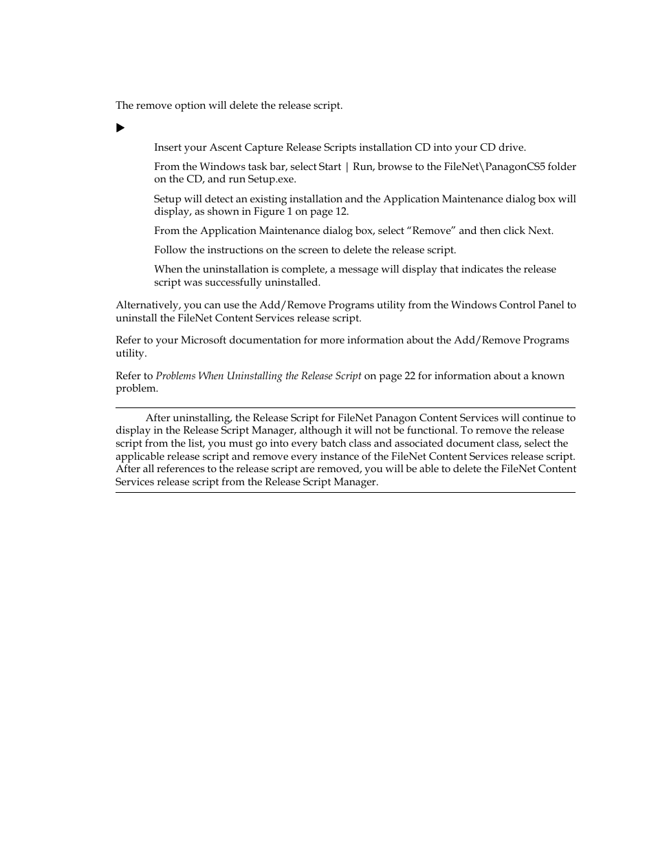 Removing the release script | Kofax Capture Export Connector User Manual | Page 17 / 30