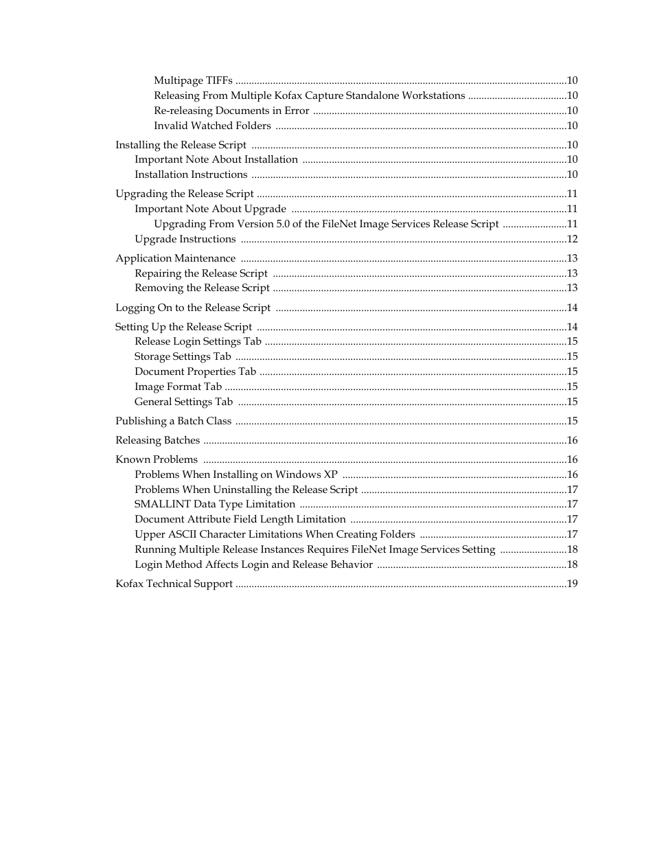 Kofax Release Script User Manual | Page 4 / 24