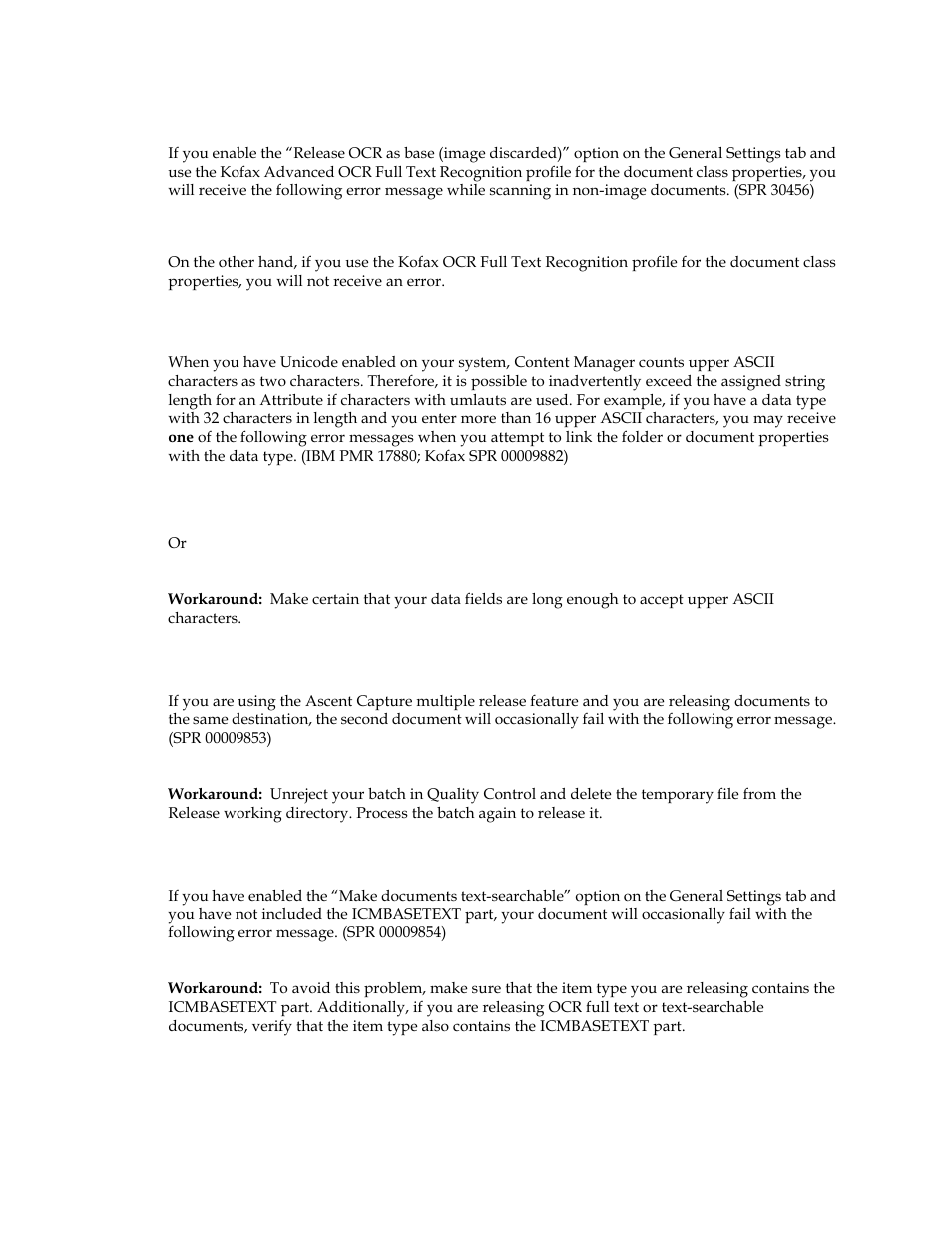 Scanning non–image documents, Upper ascii character limitations, Make documents text searchable option | Kofax Ascen 7.0 Release Script User Manual | Page 40 / 48