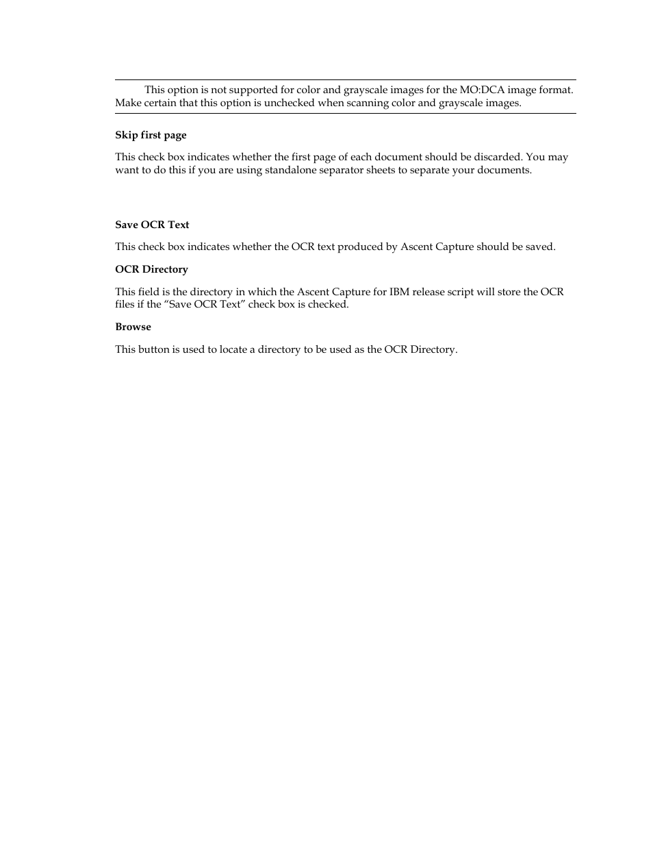 Ocr full text storage | Kofax Ascent Captur User Manual | Page 17 / 30