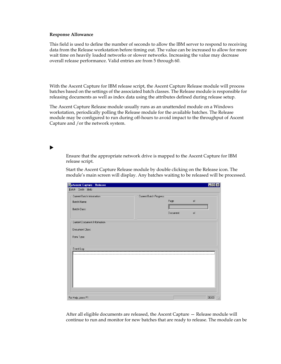 Releasing documents, Ascent capture release workstation | Kofax Ascent Captur User Manual | Page 21 / 30