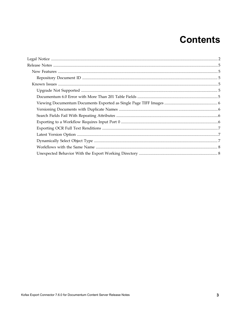 Kofax Export Connector 7.6.0 User Manual | Page 3 / 8