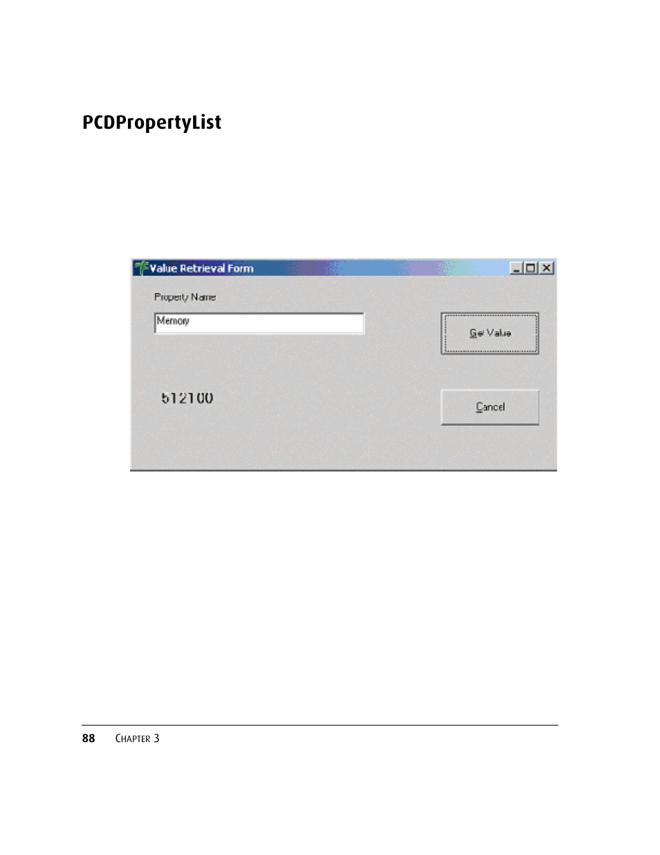 Pcdpropertylist | Kofax DM API User Manual | Page 108 / 528