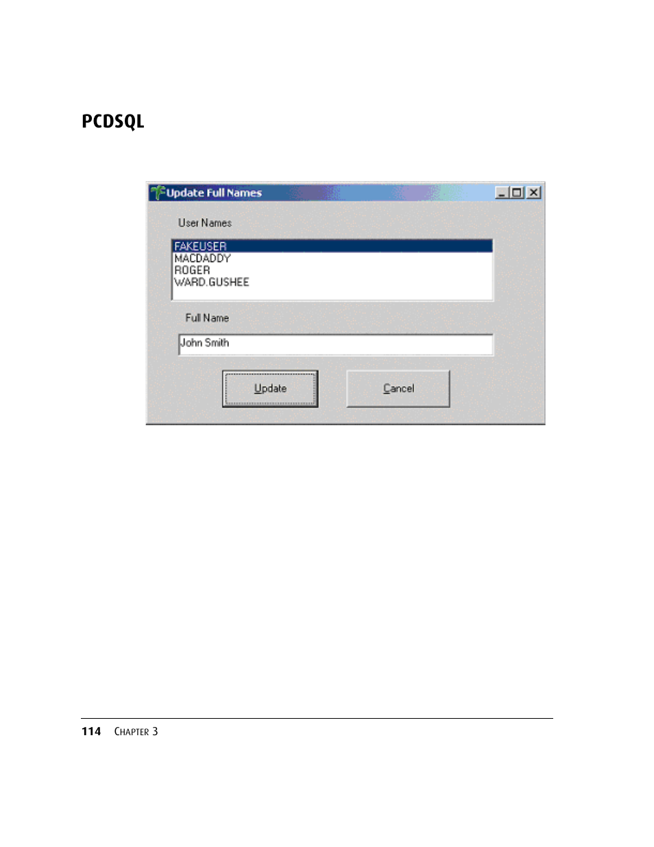 Pcdsql | Kofax DM API User Manual | Page 134 / 528